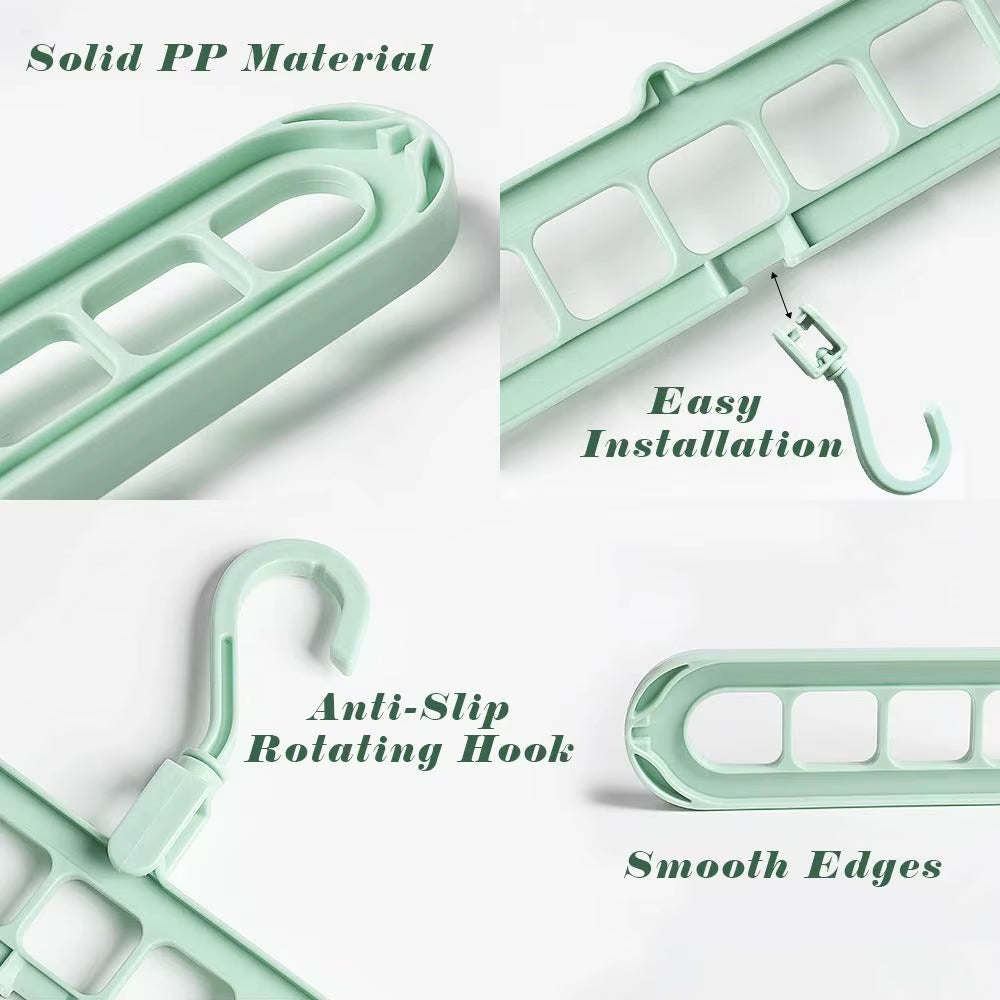 Premium Space-Saving Clothes Hangers - Smart Closet Organizer for Shirts, Pants, and Dresses