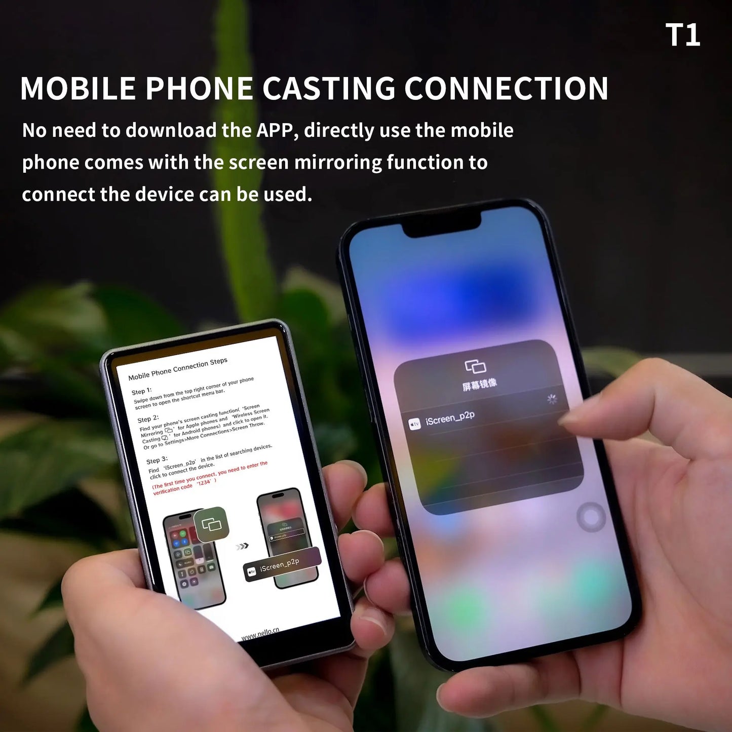 Magnetic Phone Vlog Monitor – Rear Camera Self-Timer for Live Streaming