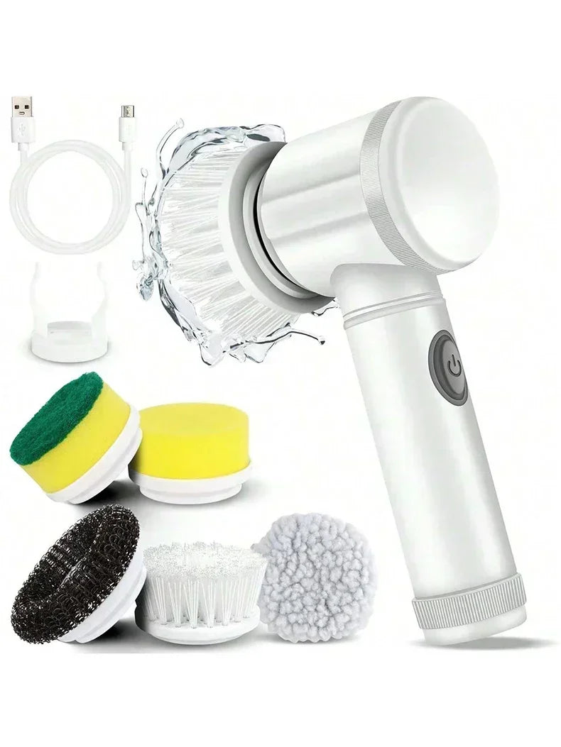 5-in-1 Cordless Electric Spin Scrubber for Deep Cleaning