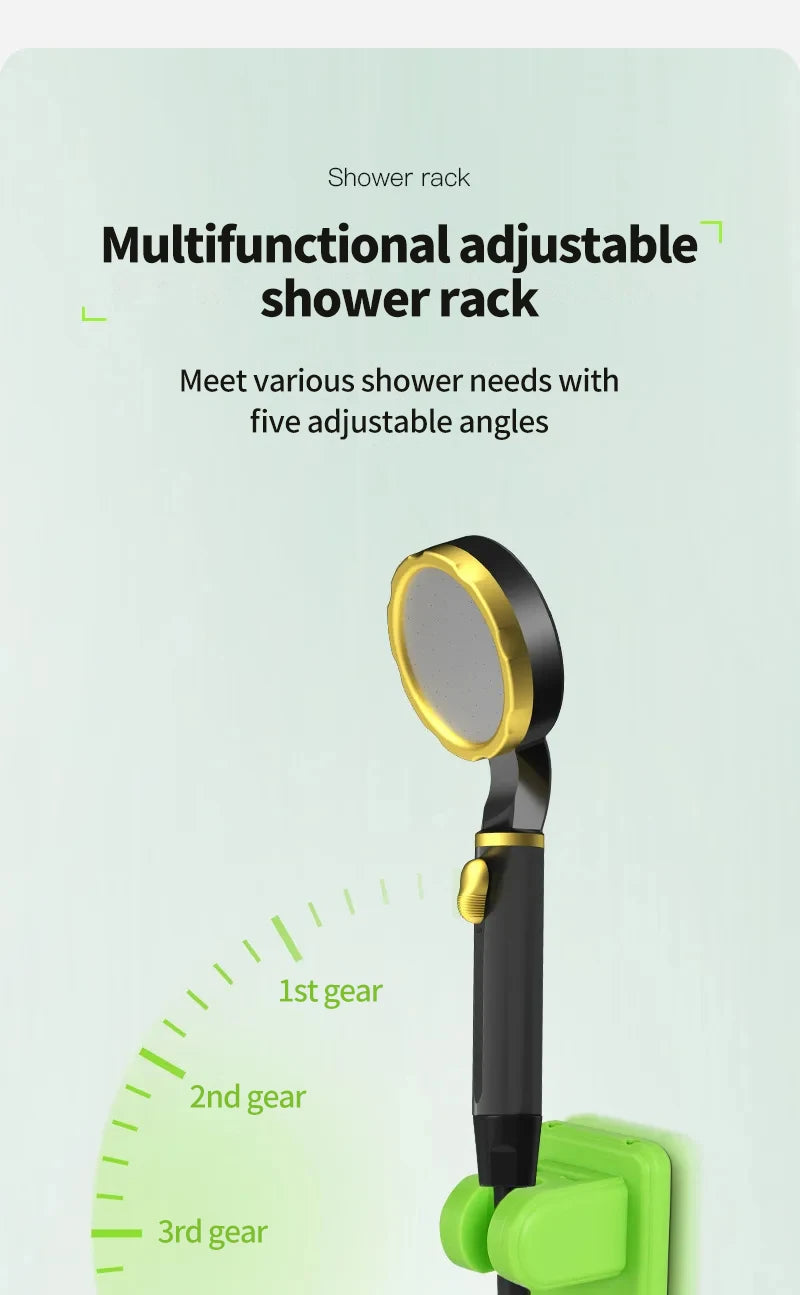 Smart Camping Shower Pump with Digital Display & 6000mAh Battery