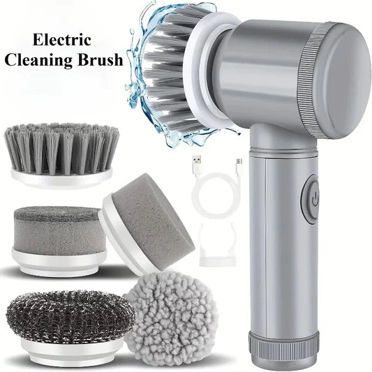 5-in-1 Cordless Electric Spin Scrubber for Deep Cleaning