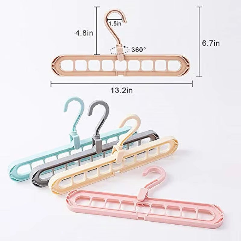 Premium Space-Saving Clothes Hangers - Smart Closet Organizer for Shirts, Pants, and Dresses