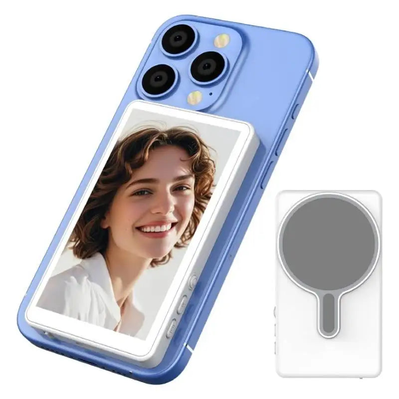 Magnetic Phone Vlog Monitor – Rear Camera Self-Timer for Live Streaming